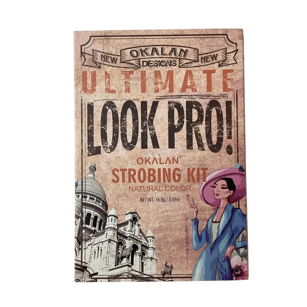 Okalan Look Pro Ultimate Strobing Kit Natural Color 8 Shade Face Palette